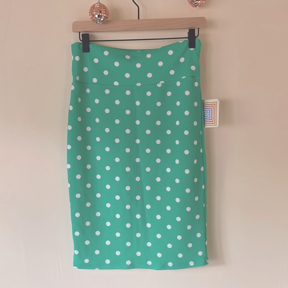 LuLaRoe Cassie Polka Dot Pencil Skirt